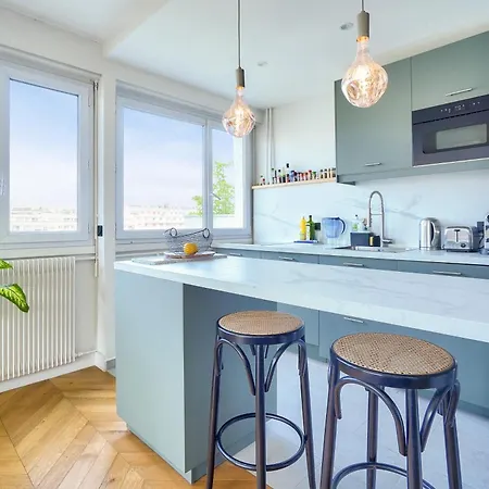 Terrasse - Vue Tour Eiffel Апартаменты *