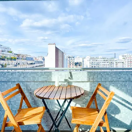 Terrasse - Vue Tour Eiffel Appartement Paris