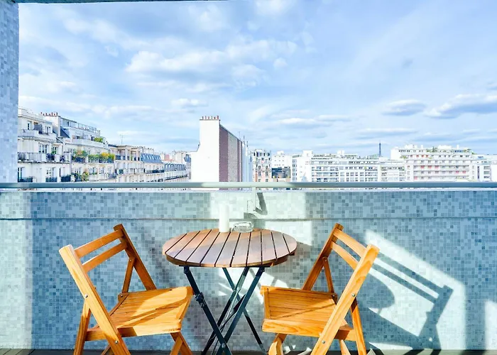Terrasse - Vue Tour Eiffel Apartment Paris